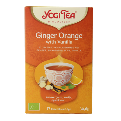 Yogi Tea Ginger Orange With Vanilla Kruidenthee Yogi Tea Ginger Orange With Vanilla Kruidenthee