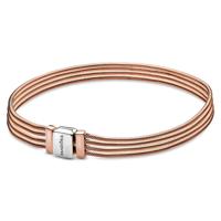 Pandora Rose Reflexions 588782C00 Armband Sliding Multi Snake rosekleurig 17 cm - thumbnail