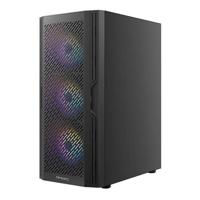 Antec ax20 midi tower behuizing (zwart | 3x usb-a | tempered glass) - thumbnail