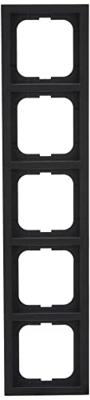 Busch-Jaeger 2CKA001754A4423 Frame Frame 5-voudig Future lineair Zwart, Diepzwart (RAL 9005) 1 stuk(s)