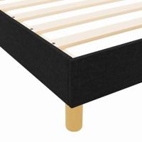 Bedframe met hoofdeinde Zwart 120 x 190 cm Stof - thumbnail