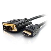 C2G 0.5M HDMI naar DVI-D hoge snelheid Digital Video kabel, DVI naar HDMI Monitor Adapter Kabel, Full 1080p HD Geschikt voor PS4, Raspberry Pi, Roku, Xbox One, blauw Ray, DVD - thumbnail