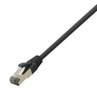 LogiLink CQ8043S RJ45 Netwerkkabel, patchkabel CAT 8.1 S/FTP 1.50 m Zwart Halogeenvrij 1 stuk(s) - thumbnail