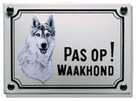 Waakhond bord Husky - thumbnail