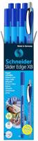 Schneider Schreibgeräte 6x Slider Edge XB + 1x Slider Rave XB blau 152257 Balpen Kleur inkt: Blauw 7 stuk(s) - thumbnail
