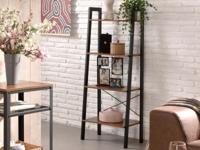 Bibliotheek VIERI vintage 56 cm bruin/zwart - thumbnail