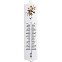 Buitenthermometer metaal vogelmotief 32.6 cm - thumbnail