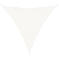 VidaXL Zonnescherm hdpe driehoek 3,6x3,6x3,6 m wit - thumbnail