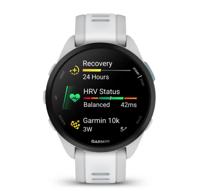 Connected GPS-horloge - GARMIN - Forerunner 165 - 1.2 - Wit met witte en lichtgrijze armband - thumbnail