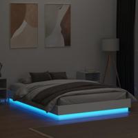 Bedframe met LED-verlichting wit 160x200 cm - thumbnail