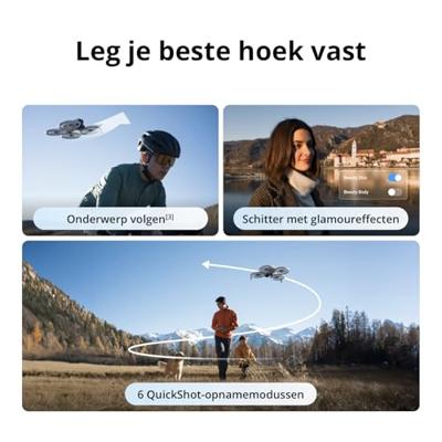 Camera Drone - DJI - Flip (GL) - Opvouwbare Propeller Guard - AI Tracking - 1/1.3 CMOS - 4K/60fps HDR - 31 min vlucht Camera Drone - DJI - Flip (GL) - Opvouwbare Propeller Guard - AI Tracking - 1/1.3 CMOS - 4K/60fps HDR - 31 min vlucht