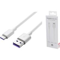 Huawei Super Charge Protocol datakabel met USB Type-C aansluiting wit - thumbnail
