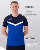 JAKO 6124 T-Shirt Iconic - Royal/Marine - 4XL - thumbnail