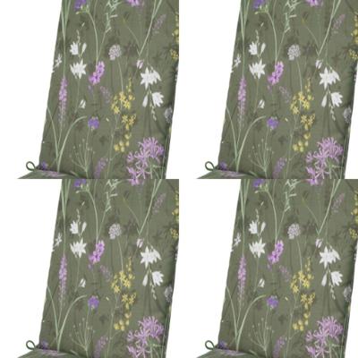 Kussen hoog universeel ca. 120x50 cm Donna green canvas Eco plus natural outdoor finishing (4 stuks) Madison - Madison