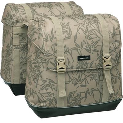 New Alba double - dubbele fietstas voor elektrische fietsen - beige - 42l