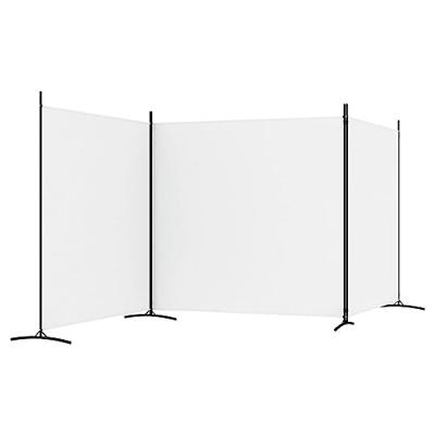 Kamerscherm met 3 panelen 525x180 cm stof wit Kamerscherm met 3 panelen 525x180 cm stof wit