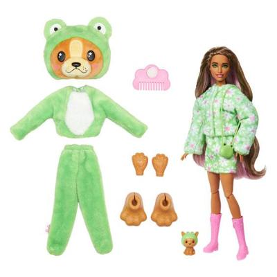 Barbie Cutie Reveal hond in kikkerkostuum