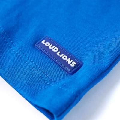 Kindershirt met ijsjesprint 92 felblauw