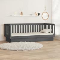 Slaapbank 100x200 cm massief grenenhout grijs - thumbnail