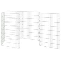 Dierenverblijf 6 panelen 54x80 cm gegalvaniseerd ijzer - thumbnail