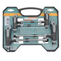 Brüder Mannesmann Schroevendraaierset Werkplaats 8-delig T-profiel - thumbnail