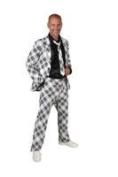 Geruit Pak Zwart Wit - thumbnail