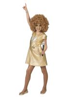 Disco Jurk Meisje Goud - thumbnail