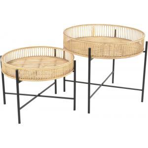 Aiko bijzettafeltjes naturel 60 cm