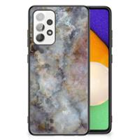 Samsung Galaxy A52 | A52s (5G/4G) Marmeren Print Telefoonhoesje Marmer Grijs - thumbnail