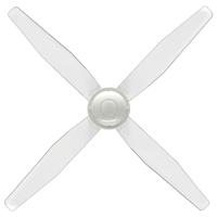 CasaFan Libelle Plafondventilator 82 W (Ø x h) 132 cm x 320 mm Wit-lak Met afstandsbediening - thumbnail