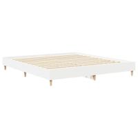 Bedframe zonder matras 200x200 cm spaanplaat wit - thumbnail