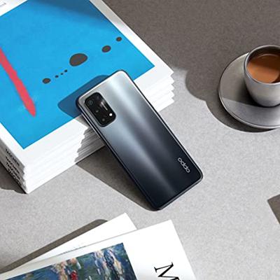Oppo A74 5G Dual CPH2197 128 GB 6 GB RAM Fabriek ontgrendeld (alleen GSM | Geen CDMA - niet compatibel met Verizon/Sprint) Internationale versie - Vloeibaar Zwart