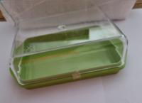 Botervloot kunststof met Kunststof Deksel - Groen - thumbnail