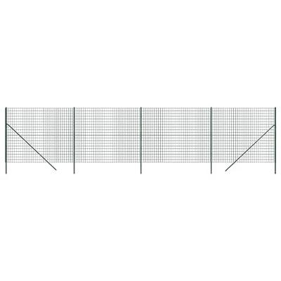 VidaXL Draadgaashek 2,2x10 m gegalvaniseerd staal groen