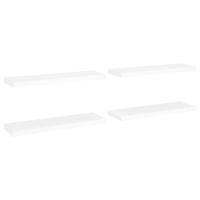 Wandschappen zwevend 4 st 80x23,5x3,8 cm MDF wit - thumbnail