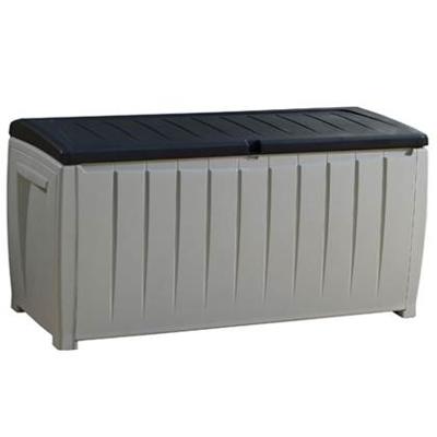 Novel keter kussenkist / opbergbox 340 liter grijs / zwart