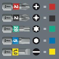 Wera Bit-Check 6 Stainless 1 05073634001 Bitset 6-delig Inbus, Kruiskop Pozidriv, Binnen-T-profiel - thumbnail