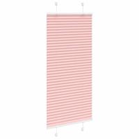 Pliss rolgordijn 60x100 cm stofbreedte 59,4 cm polyester roze - thumbnail