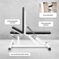 Multifunctionele Fitnessbank wit - thumbnail