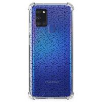 Samsung Galaxy A21s Doorzichtige Silicone Hoesje Stripes Dots - thumbnail