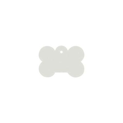 adrestag met gravure - Bone small