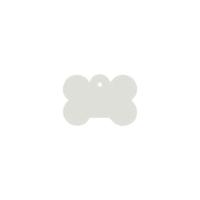 adrestag met gravure - Bone small - thumbnail