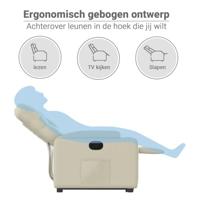 Sta-op-stoel verstelbaar kunstleer crèmekleurig - thumbnail