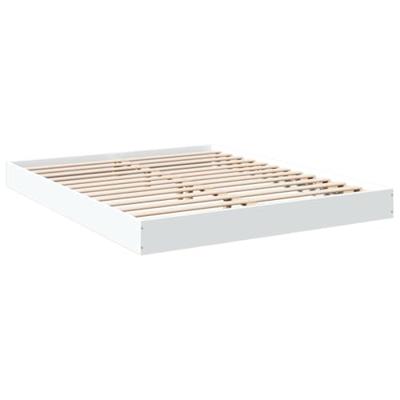 Bedframe zonder matras 160x200 cm spaanplaat wit
