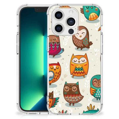 iPhone 13 Pro Max Case Anti-shock Vrolijke Uilen iPhone 13 Pro Max Case Anti-shock Vrolijke Uilen