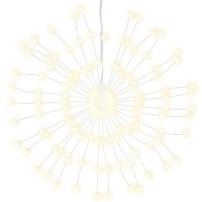 VidaXL Kerstverlichting vuurwerk 8 st 140 warmwitte led's 17 cm