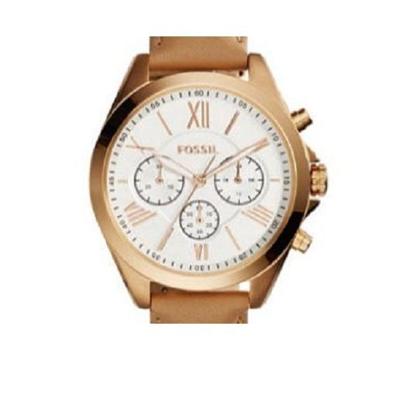 Fossil horlogeband BQ3003 Leder Bruin + bruin stiksel