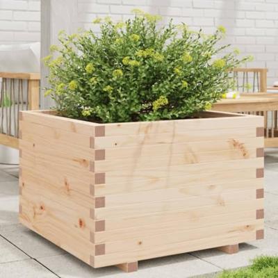 VidaXL Plantenbak 70x70x49,5 cm massief grenenhout VidaXL Plantenbak 70x70x49,5 cm massief grenenhout
