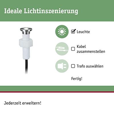 Paulmann 93694 Verlichtingssysteem Plug&Shine LED-buiteninbouwlamp (uitbreiding) Set van 5 stuks