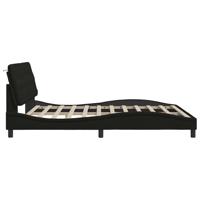 Bedframe zonder matras stof zwart 200x200 cm - thumbnail